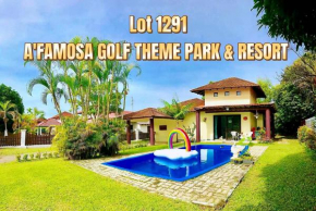 Melaka AFamosa Resort D'amour Comfortable and Healing With Theater Projector Private Villa With Garden View Swimming Pool